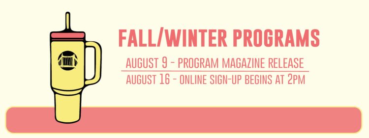 Announcing Fall/Winter Programs