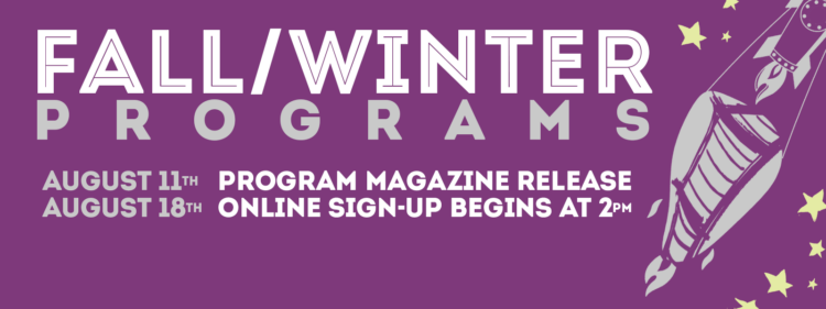 Announcing Fall/Winter Programs